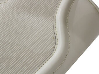 Louis Vuitton Montaigne PM Epi Leather Handbag White