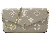Louis Vuitton Pochette Felicie Monogram Empreinte Leather Handbag