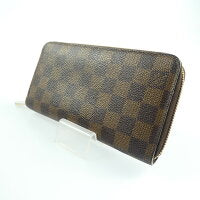 Louis Vuitton Damier Round Zipper Long Wallet