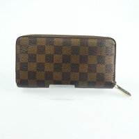 Louis Vuitton Damier Round Zipper Long Wallet