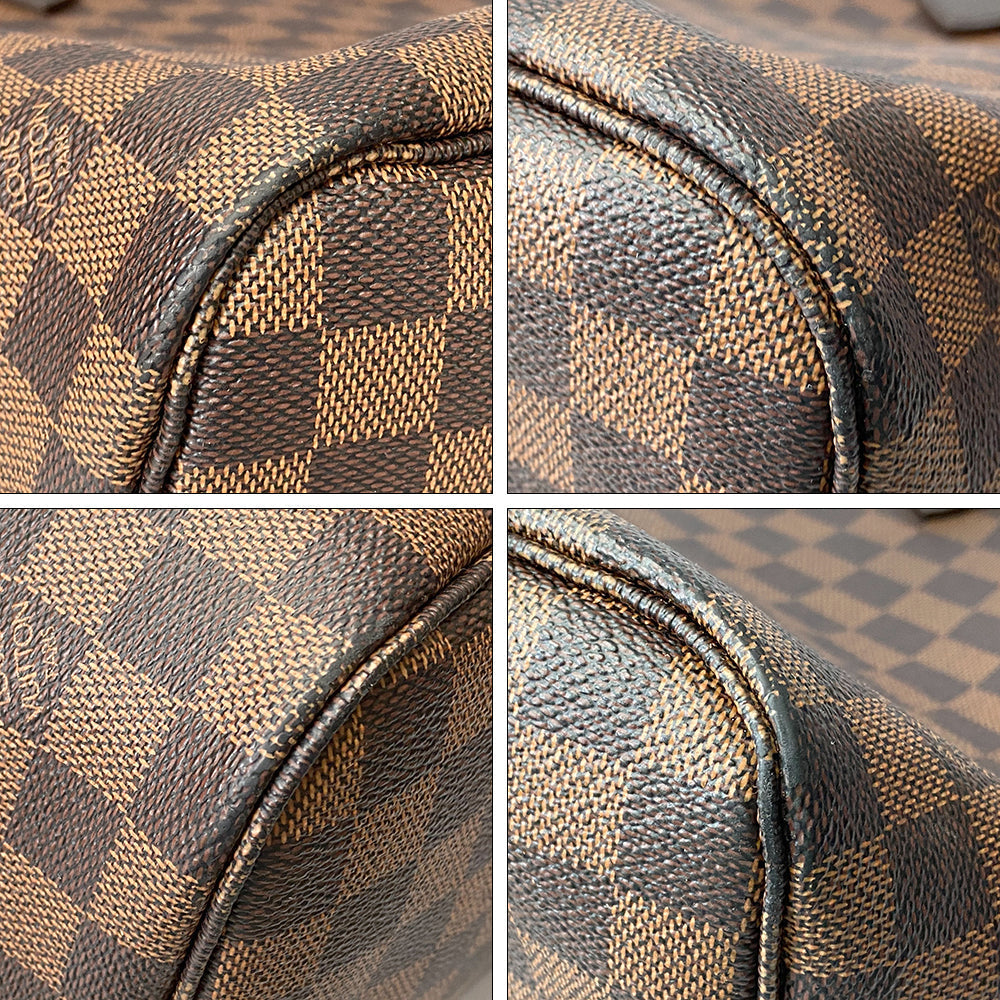 Louis Vuitton Damier Ebene Neverfull MM Tote Bag