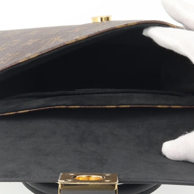 Louis Vuitton Monogram Locky BB Shoulder Bag Black