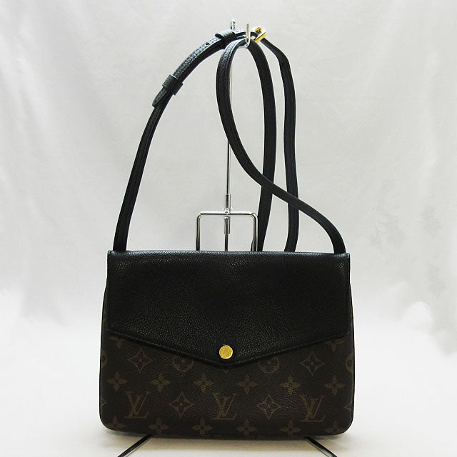 Louis Vuitton Monogram Twice Shoulder Bag Grained Leather