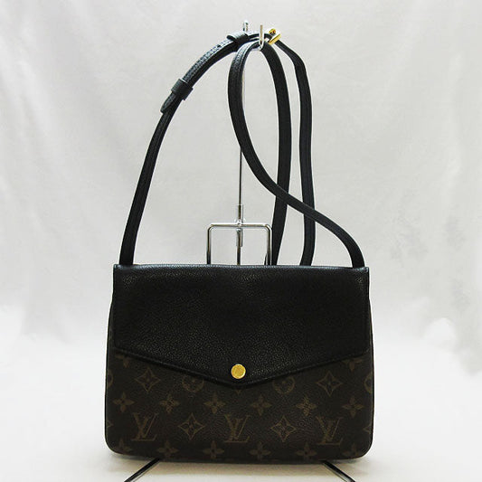 Louis Vuitton Monogram Twice Shoulder Bag Grained Leather
