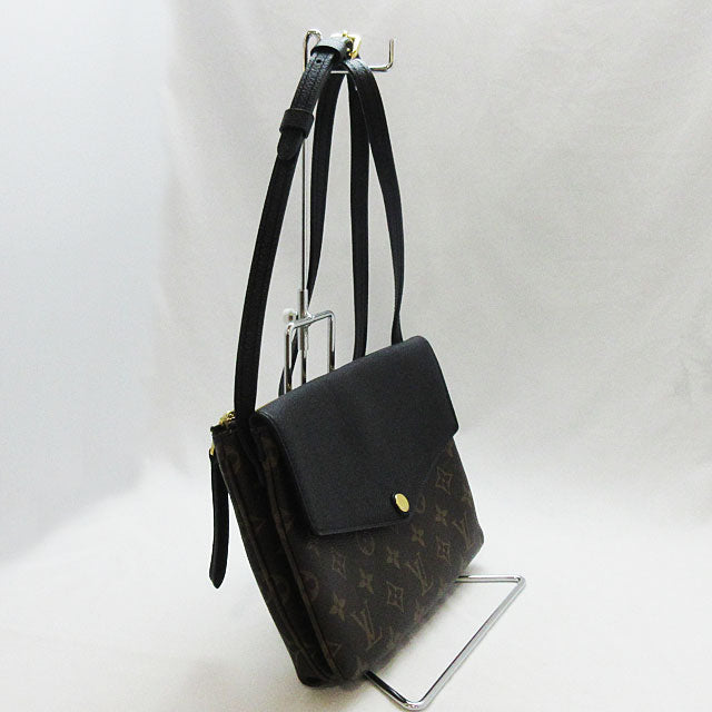Louis Vuitton Monogram Twice Shoulder Bag Grained Leather