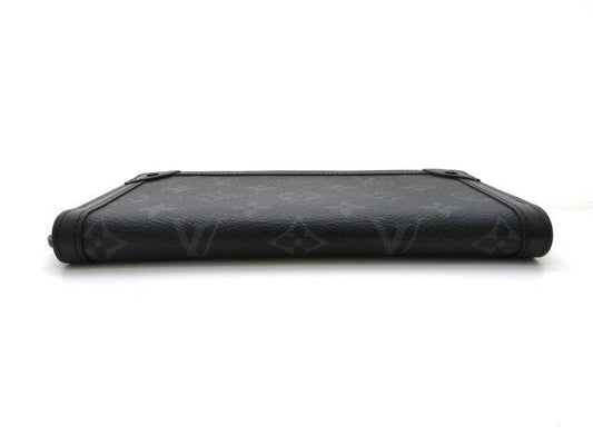 Louis Vuitton Trunk Zippy Monogram Eclipse Long Wallet