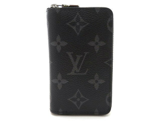 Louis Vuitton Zippy Coin Purse Vertical Monogram Eclipse