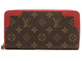 Louis Vuitton Monogram Leather Retiro Round Zipper Long Wallet