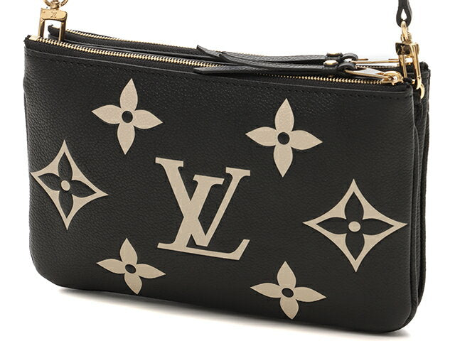 Louis Vuitton Pochette Double Zip Bicolor Monogram Enplan Wallet