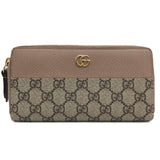 Gucci GG Supreme Double G Zip Around Wallet