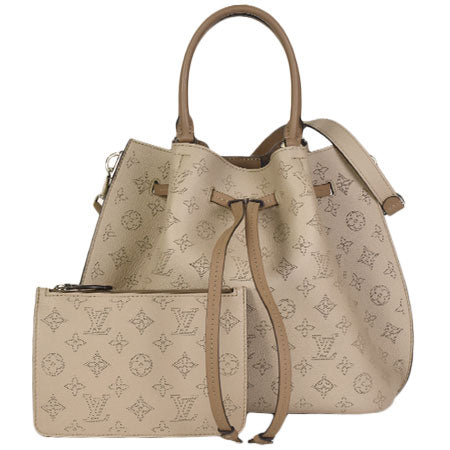 Louis Vuitton Girolatta Mahina Leather Shoulder Bag Pink