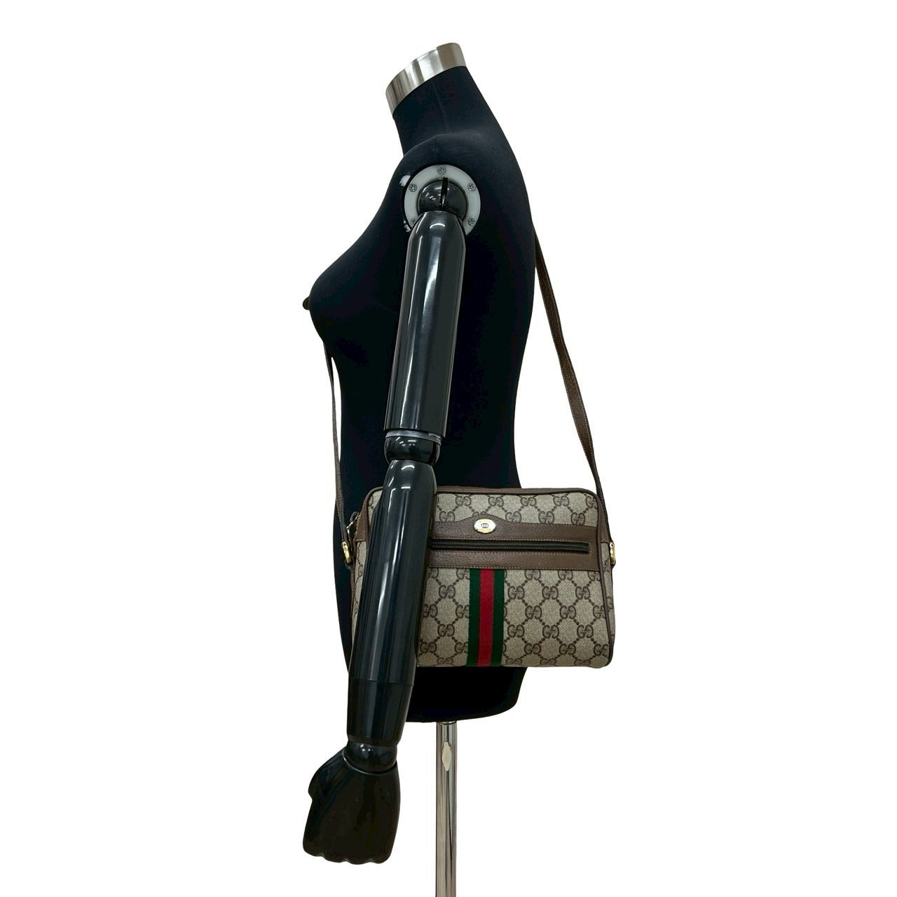 Gucci GG Logo PVC Leather Shoulder Bag