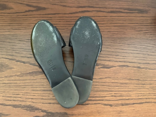 Chanel Black Quilted CC Slides
