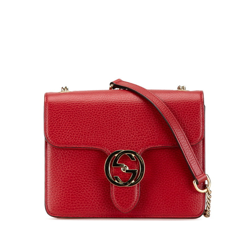Gucci Interlocking G Leather Shoulder Bag