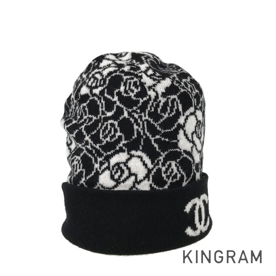 CHANEL Camellia Beanie 23 AW Women's Knit hat