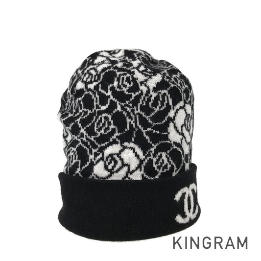 CHANEL Camellia Beanie 23 AW Women's Knit hat
