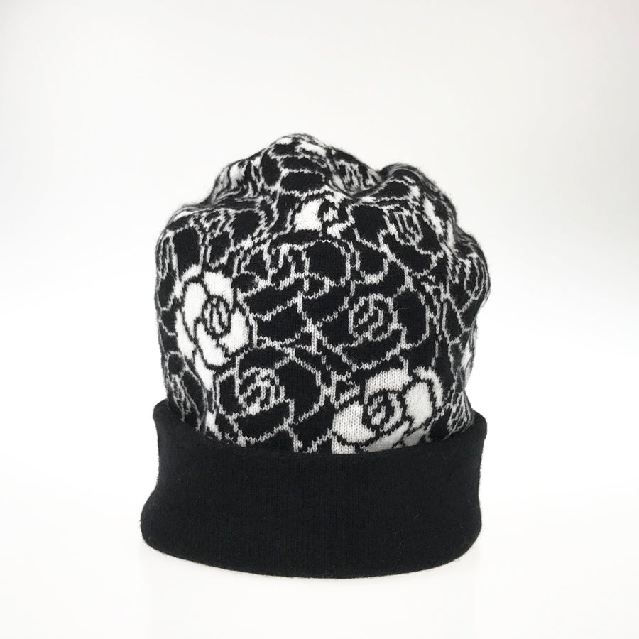 CHANEL Camellia Beanie 23 AW Women's Knit hat