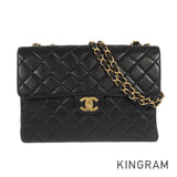 CHANEL Deca Trasse WChainShoulder Bag Gold Hardware Shoulder Bag