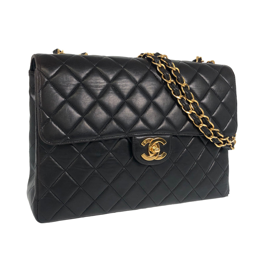 CHANEL Deca Trasse WChainShoulder Bag Gold Hardware Shoulder Bag