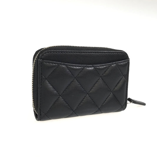 CHANEL Matelasse Zip Around SilverHardware coin purse