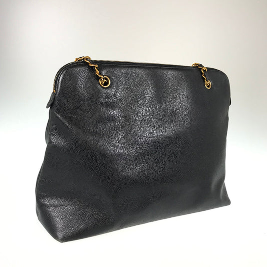 CHANEL Chain tote Deca Coco GoldHardware Tote Bag