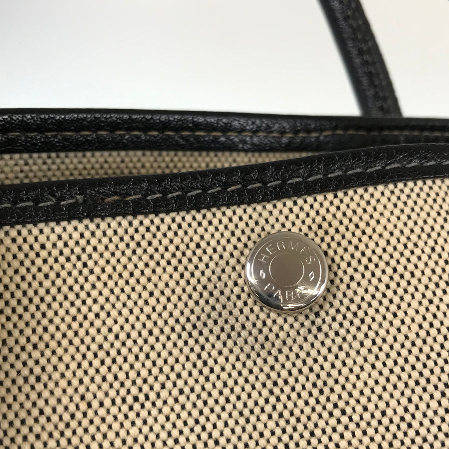 HERMES ?G stamp 2003 SilverHardware Tote Bag