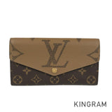 LOUIS VUITTON Monogram Giant Reverse Portefeiulle Sarah M80726 Long wallet Folding cover lid