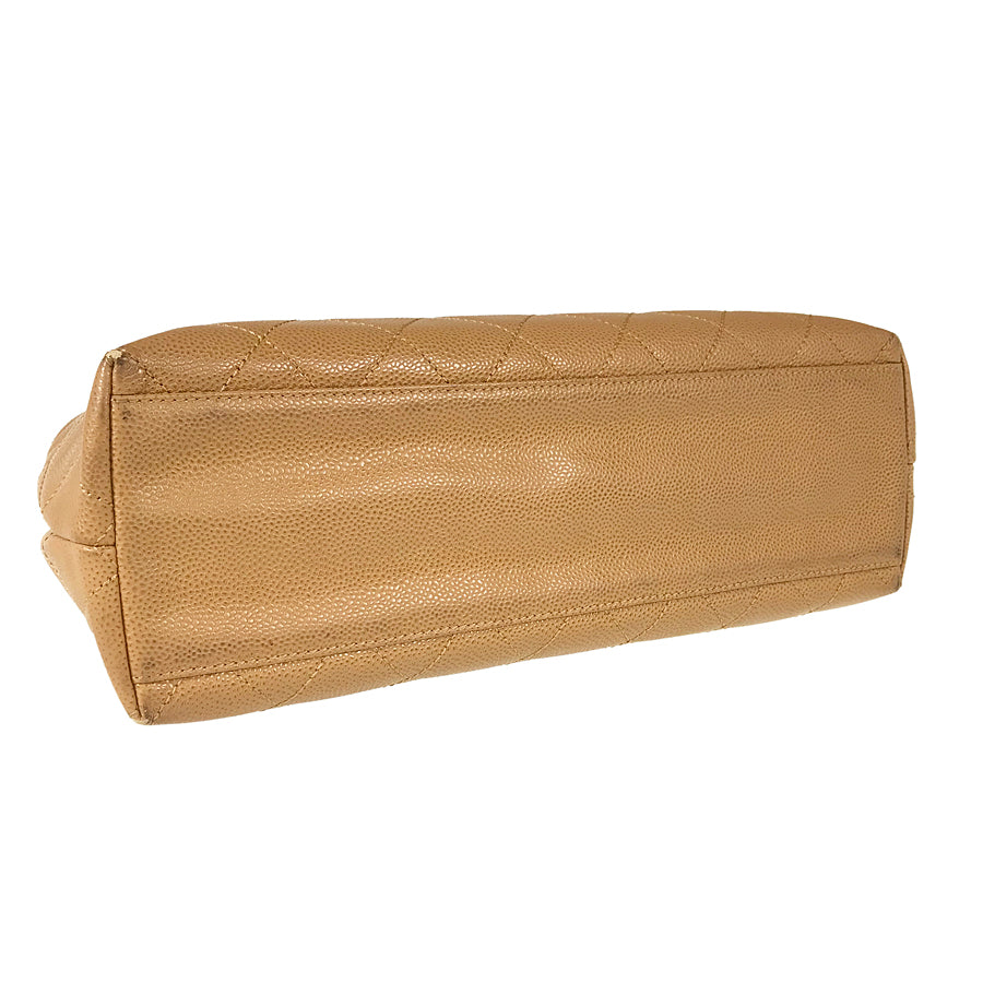 CHANEL Matelasse Wood handle Hand bag