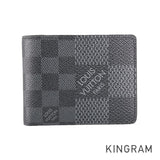 LOUIS VUITTON Damier Graphite 3D Portefeuille Multiple N60434 Bifold wallet