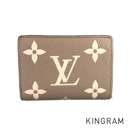 LOUIS VUITTON Monogram Empreinte Bicolor Portefeuille Claire M82370 Bifold wallet