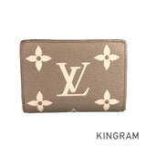 LOUIS VUITTON Monogram Empreinte Bicolor Portefeuille Claire M82370 Bifold wallet