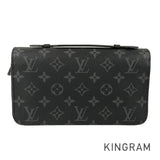 LOUIS VUITTON Monogram Eclipse Zippy XL M61698 Long wallet Round zipper