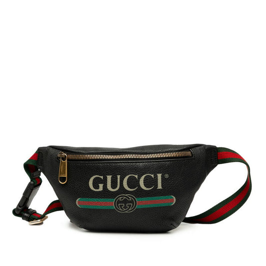 Gucci Sheline Line Leather Waist Bag