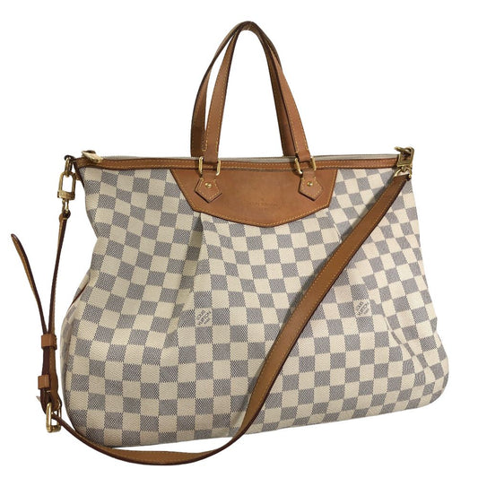 Louis Vuitton Siracusa GM Damier Azur Canvas  Shoulder Bag