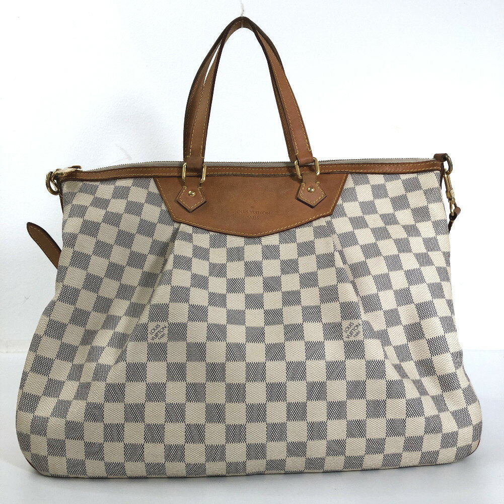 Louis Vuitton Siracusa GM Damier Azur Canvas  Shoulder Bag