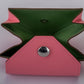 Hermes BNIB Verso Pink Greean Coin Case