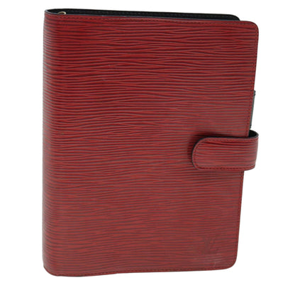 LOUIS VUITTON Epi Agenda PM Day Planner Cover Red R20057 LV Auth ki3852