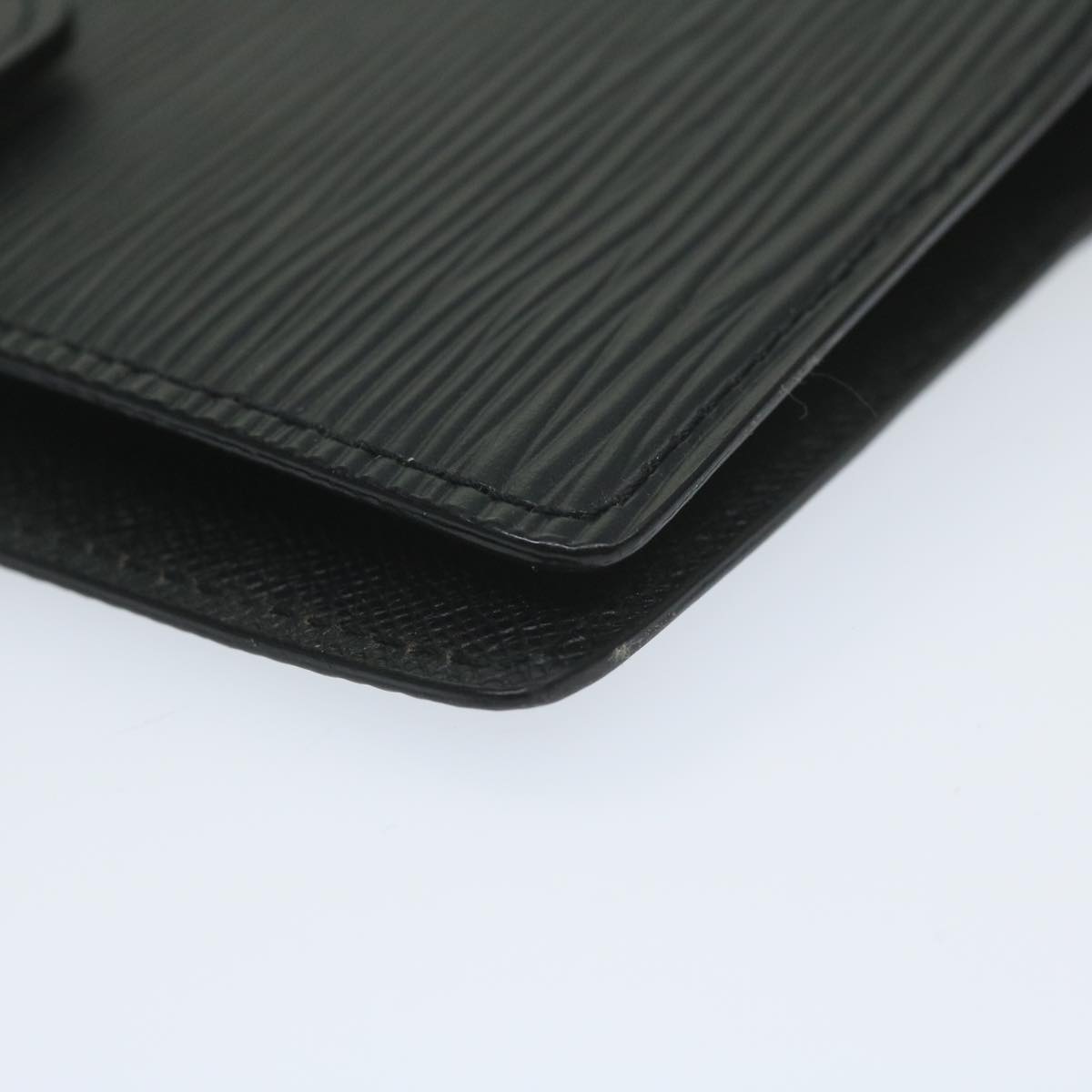 LOUIS VUITTON Epi Agenda PM Day Planner Cover Black R20052 LV Auth ki4021