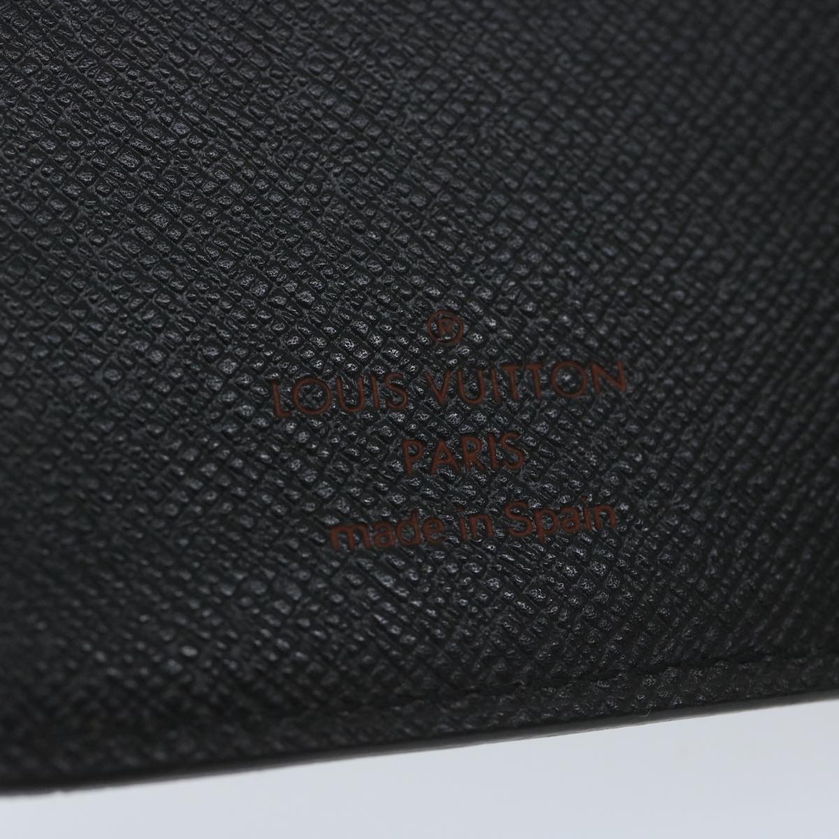 LOUIS VUITTON Epi Agenda PM Day Planner Cover Black R20052 LV Auth ki4021