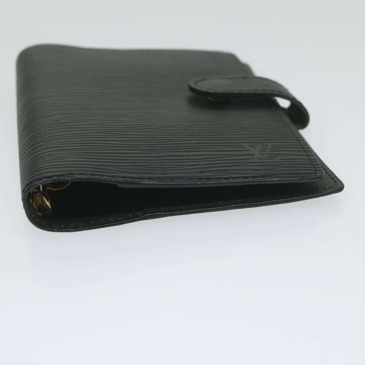 LOUIS VUITTON Epi Agenda PM Day Planner Cover Black R20052 LV Auth ki4021