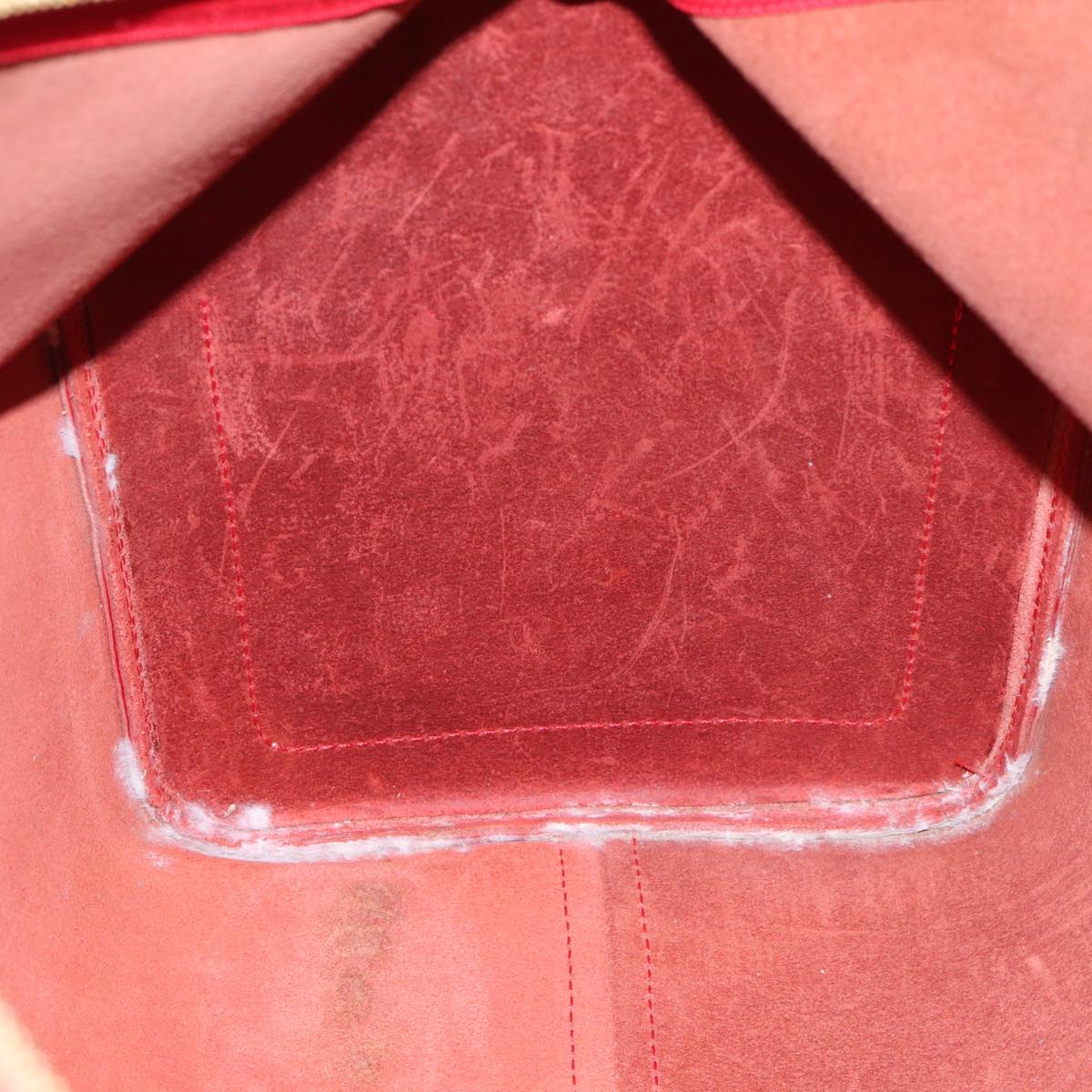 LOUIS VUITTON Epi Keepall 45 Boston Bag Red M42977 LV Auth ki4861