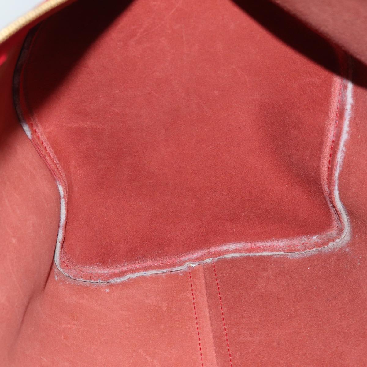 LOUIS VUITTON Epi Keepall 45 Boston Bag Red M42977 LV Auth ki4861