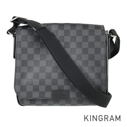 LOUIS VUITTON Damier Graphite District PM N41260 Shoulder bag