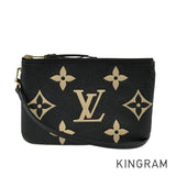 LOUIS VUITTON Monogram Empreinte Bicolor Pochette Double Zip M80787 Shoulder bag