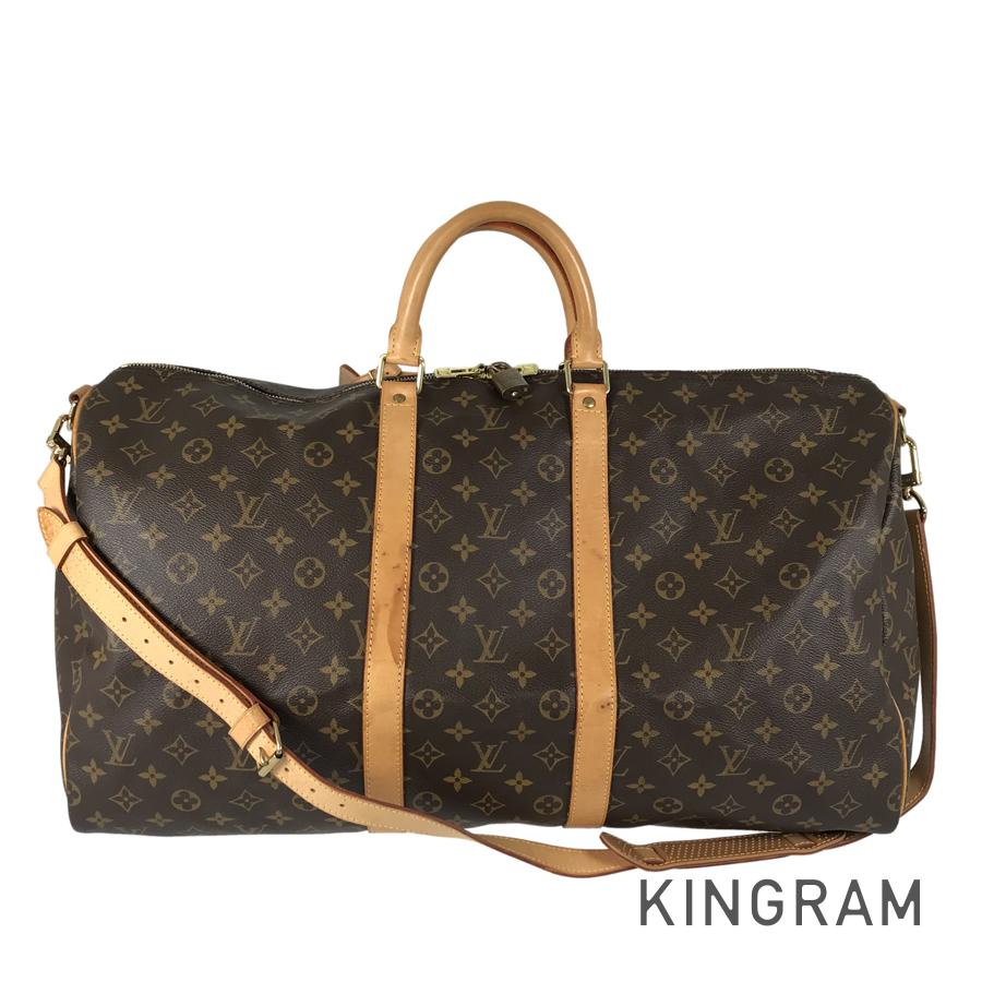 LOUIS VUITTON Monogram Keepall Bandouliere 55 M41414 Boston bag