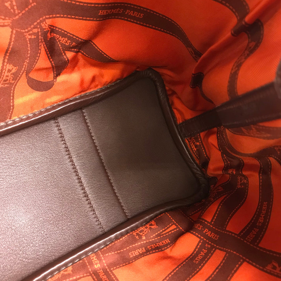 HERMES Garden party TPM ?I stamped 2005 with Twilly Tote Bag