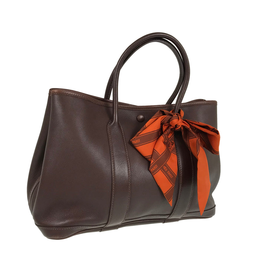 HERMES Garden party TPM ?I stamped 2005 with Twilly Tote Bag