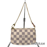 LOUIS VUITTON Damier Azur Mini Pochette Accessoires N58010 Pouch