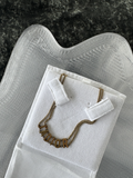 CHRISTIAN DIOR Metal J'Adior Choker Necklace Aged Gold