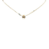 Gucci Silver Cutout G Ring Necklace